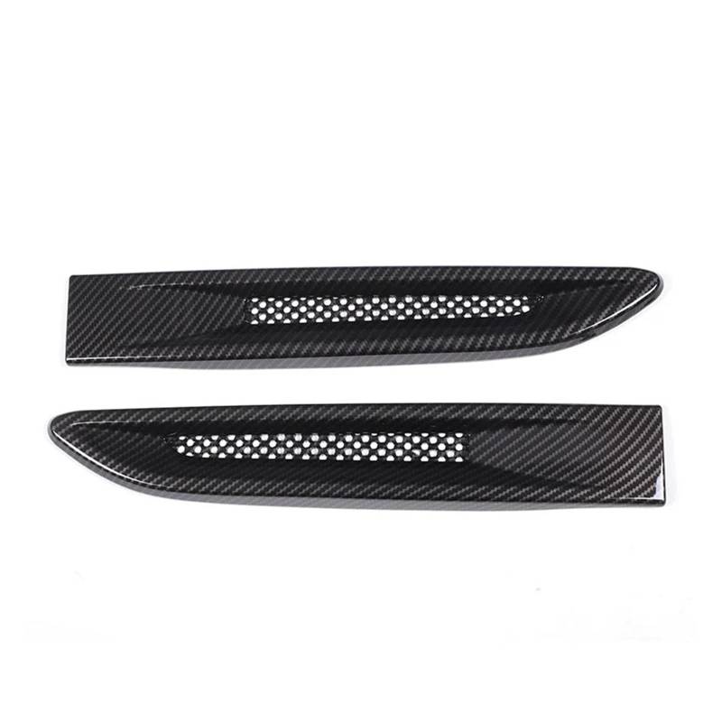ZZLOWJSN Auto Seite Kotflügel Vent Trim Abdeckung Air Outlets Styling Kompatibel for Jaguar XF XE F-PACE Außen Zubehör(Carbon Fiber Look) von ZZLOWJSN