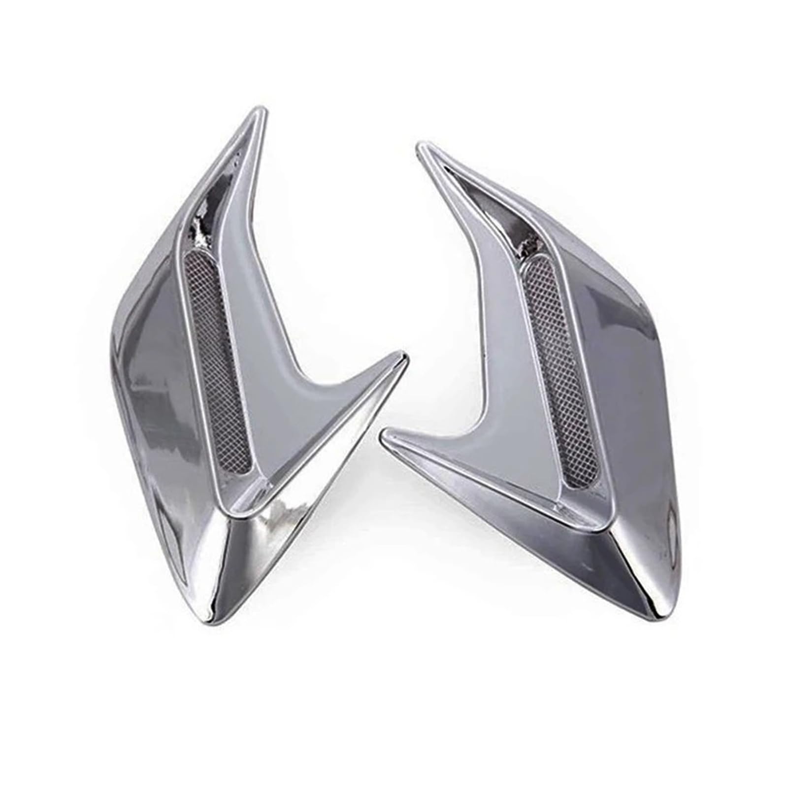 ZZLOWJSN Auto Seite Vent Air Flow Kotflügel Intake Aufkleber Shark Gills(Pair Gery) von ZZLOWJSN