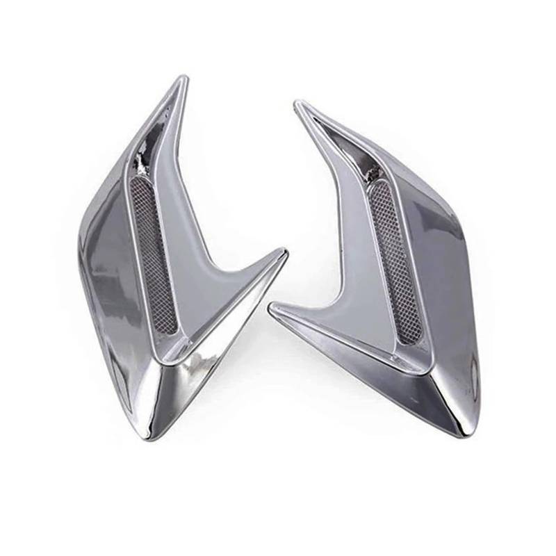ZZLOWJSN Auto Seite Vent Air Flow Kotflügel Intake Aufkleber Shark Gills(Pair Gery) von ZZLOWJSN