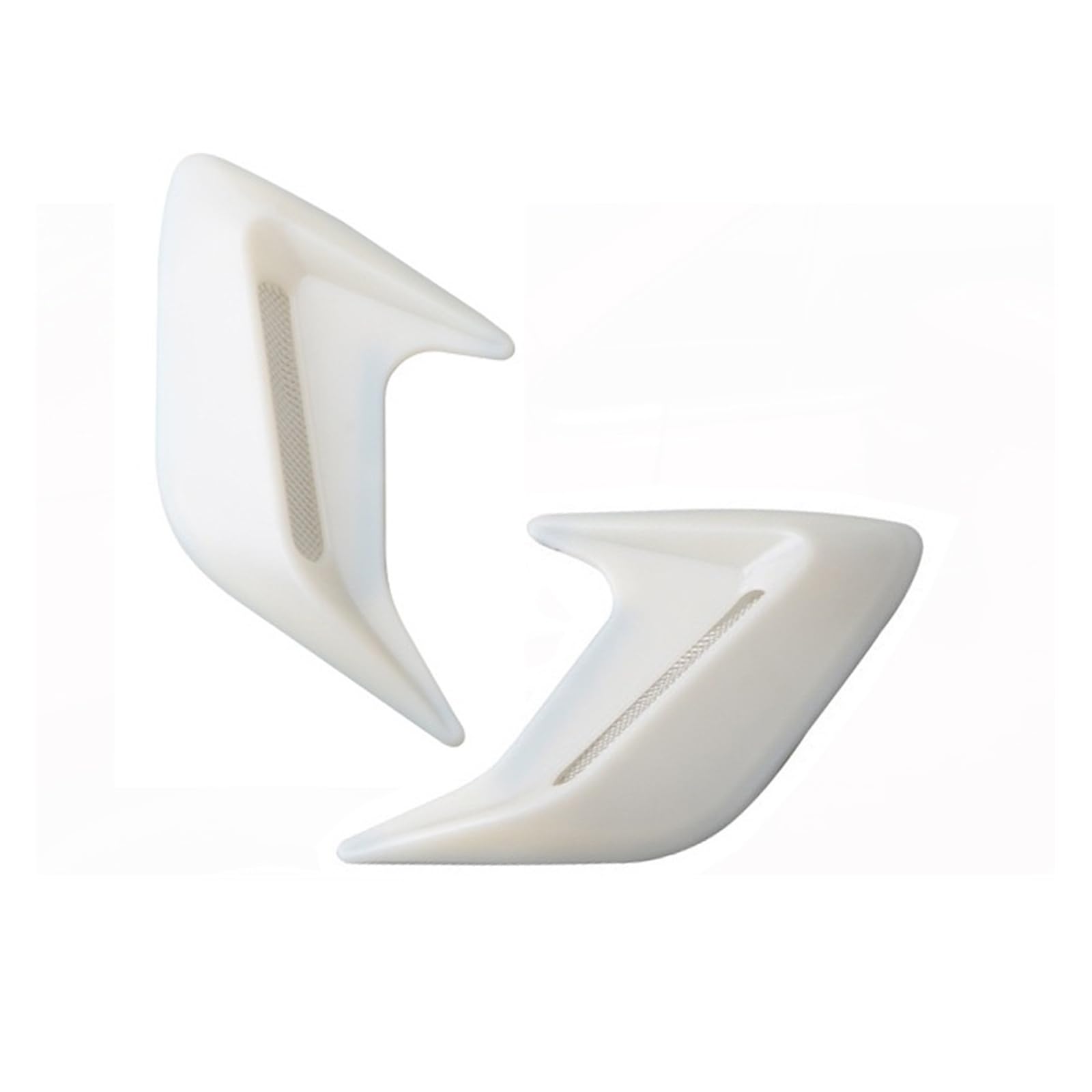 ZZLOWJSN Auto Seite Vent Air Flow Kotflügel Intake Aufkleber Shark Gills(Pair White) von ZZLOWJSN