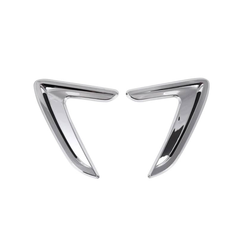 ZZLOWJSN Auto-Seitenflügel, Luftstrom-Kotflügel, Grillauslässe, Ansaugöffnungsverkleidung, kompatibel mit BMW 3er F30 2013 2014 2015 2016 2017 2018, 2 Stück(Silver) von ZZLOWJSN