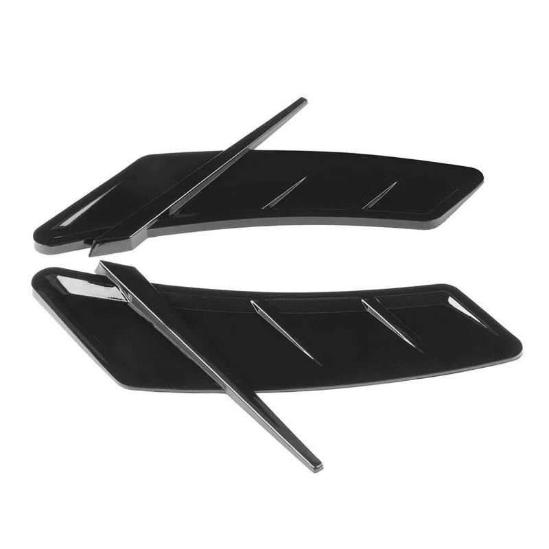 ZZLOWJSN Auto Shark Gill Fake Vent Sticke Seitenkotflügel Trim Tuning Kompatibel for Audi A3 A4 B8 A5 A6 C6 A8 Q3 Q5 Q7 RS5 RS6 S3 TT(Glossy Black) von ZZLOWJSN