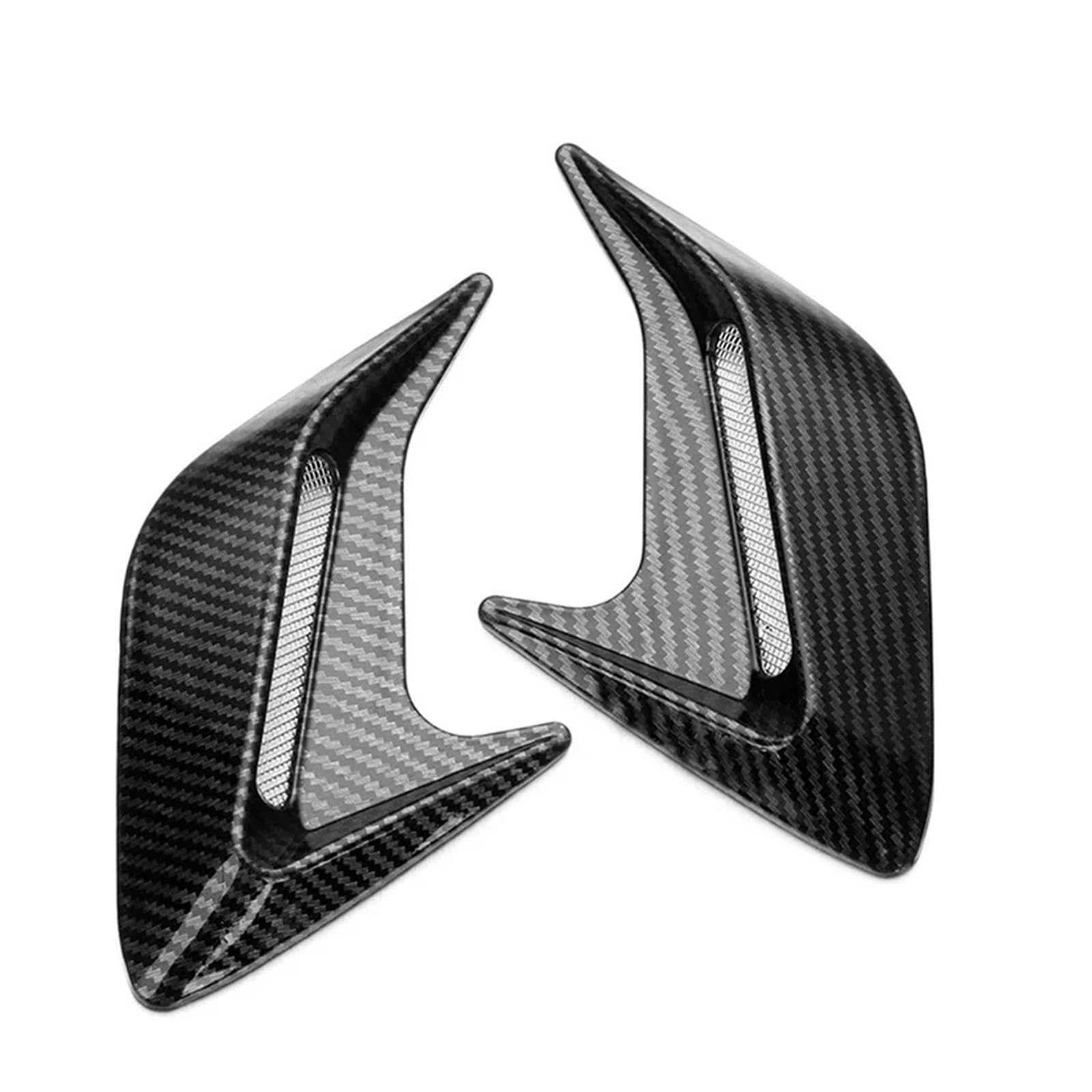 ZZLOWJSN Auto Shark Gills Kotflügel Seite Air Flow Outlets Vent Dekoration Aufkleber Trim Abdeckung Aufkleber Styling(Carbon Fibre Look) von ZZLOWJSN
