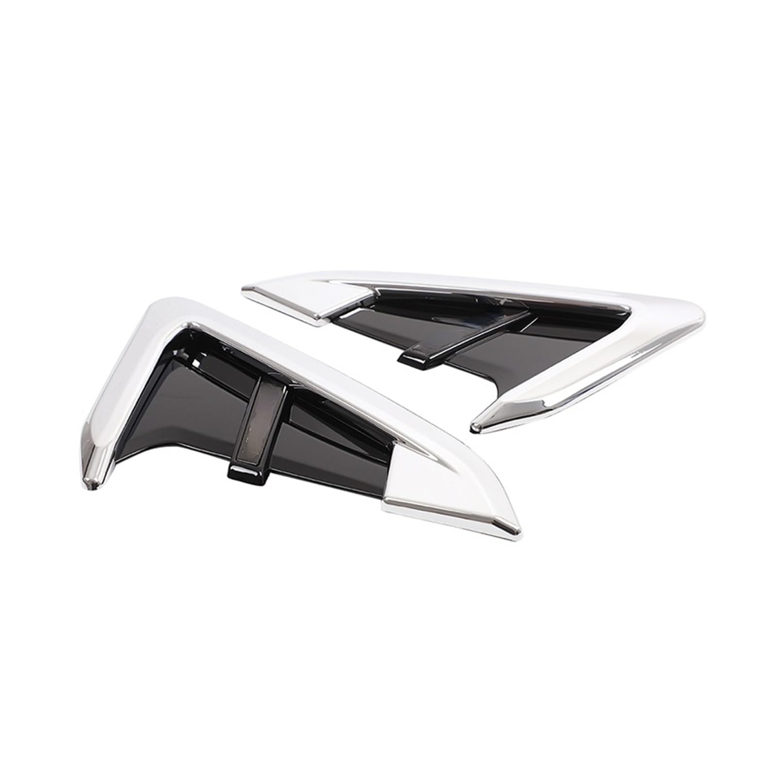 ZZLOWJSN Auto Shark Gills Seite Kotflügel Vent Dekoration Aufkleber Kompatibel for BMW X3 X4 G01 G02 2018-2022 Zubehör(Silver 4) von ZZLOWJSN