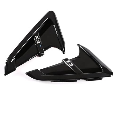 ZZLOWJSN Auto Shark Gills Seite Kotflügel Vent Dekoration Aufkleber Kompatibel for BMW X3 X4 G01 G02 2018-2022 Zubehör(Tybe 5) von ZZLOWJSN
