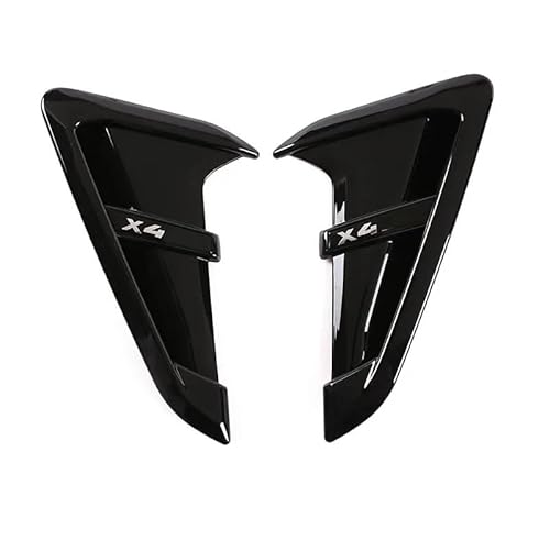 ZZLOWJSN Auto Shark Gills Seite Kotflügel Vent Dekoration Aufkleber Kompatibel for BMW X3 X4 G01 G02 2018-2022 Zubehör(Type 1) von ZZLOWJSN
