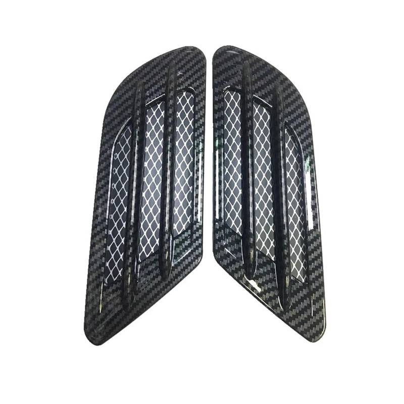 ZZLOWJSN Auto-Tuning Auto Seite Kotflügel Hood Scoop Lufteinlass Abdeckung Kompatibel for Prado 150 120(Carbon Fiber) von ZZLOWJSN