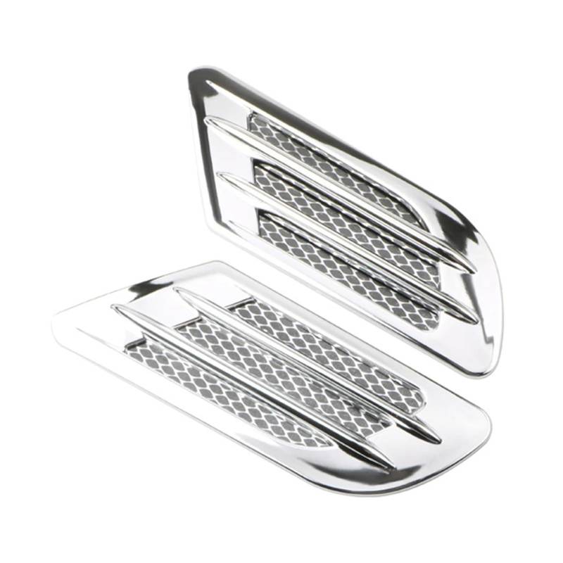 ZZLOWJSN Auto-Tuning Auto Seite Kotflügel Hood Scoop Lufteinlass Abdeckung Kompatibel for Prado 150 120(Silver) von ZZLOWJSN