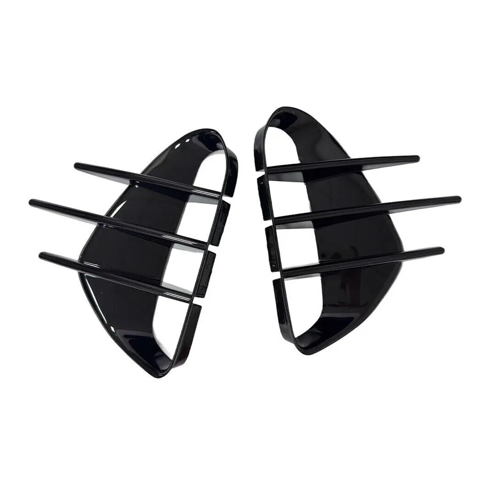 ZZLOWJSN Auto Vorne Hinten Stoßstange Spoiler Kotflügel Seite Vent Abdeckung Canard Splitter Trim Auto Kompatibel for KIA Stinger 2018-2023 Zubehör 2PCS(Gloss Black - Front) von ZZLOWJSN