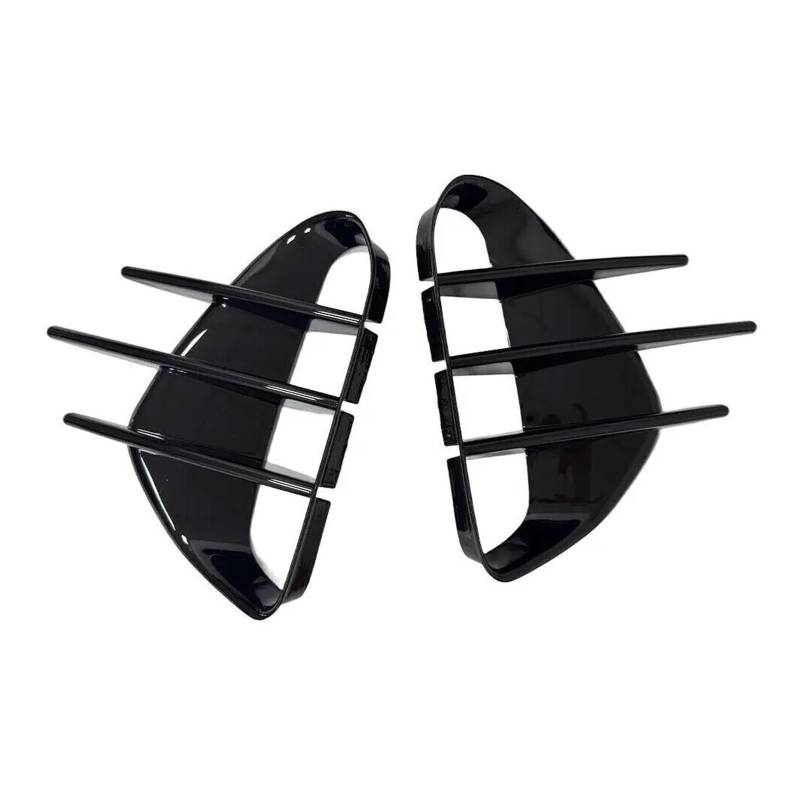 ZZLOWJSN Auto Vorne Hinten Stoßstange Spoiler Kotflügel Seite Vent Abdeckung Canard Splitter Trim Auto Kompatibel for KIA Stinger 2018-2023 Zubehör 2PCS(Gloss Black - Front) von ZZLOWJSN