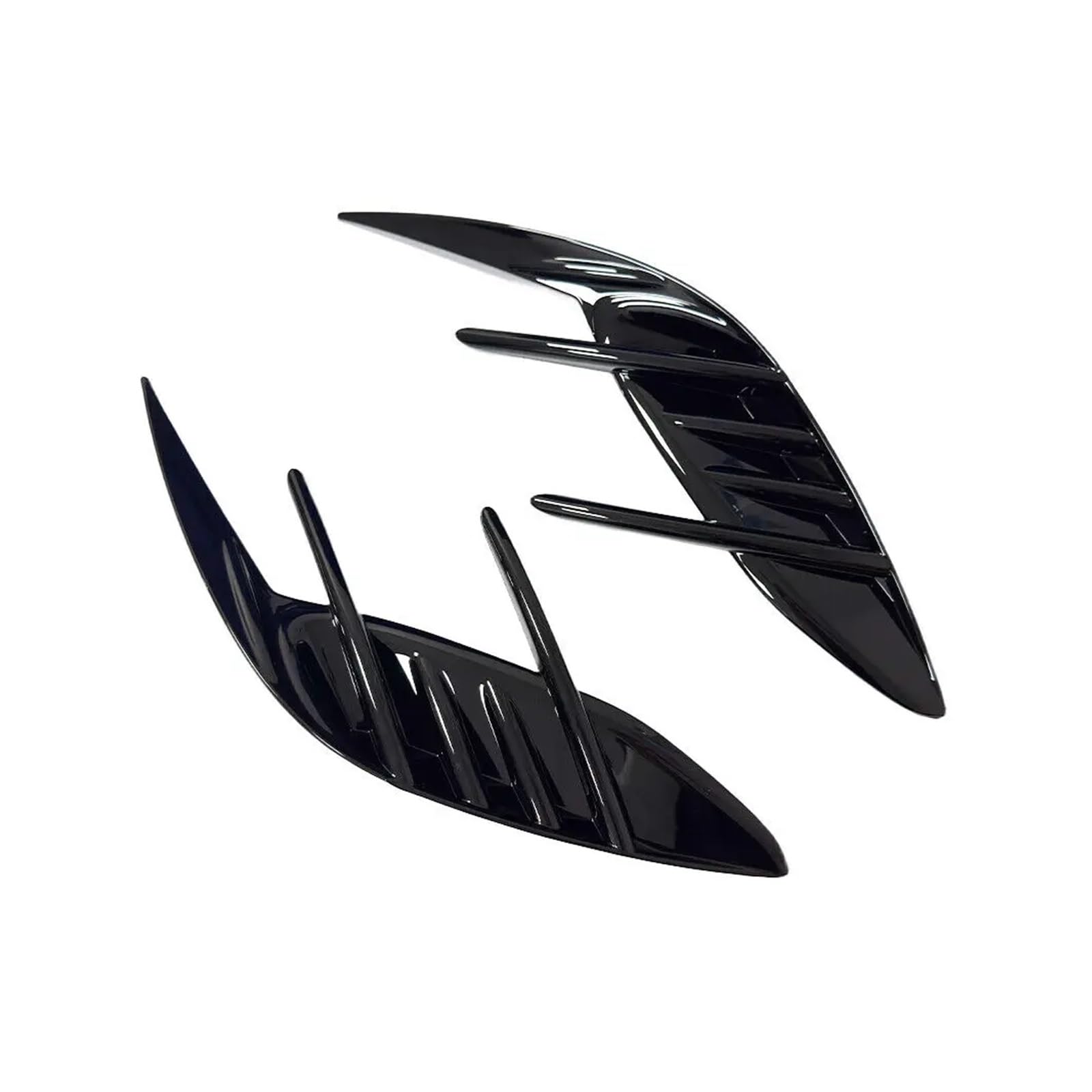 ZZLOWJSN Auto Vorne Hinten Stoßstange Spoiler Kotflügel Seite Vent Abdeckung Canard Splitter Trim Auto Kompatibel for KIA Stinger 2018-2023 Zubehör 2PCS(Gloss Black - Rear) von ZZLOWJSN