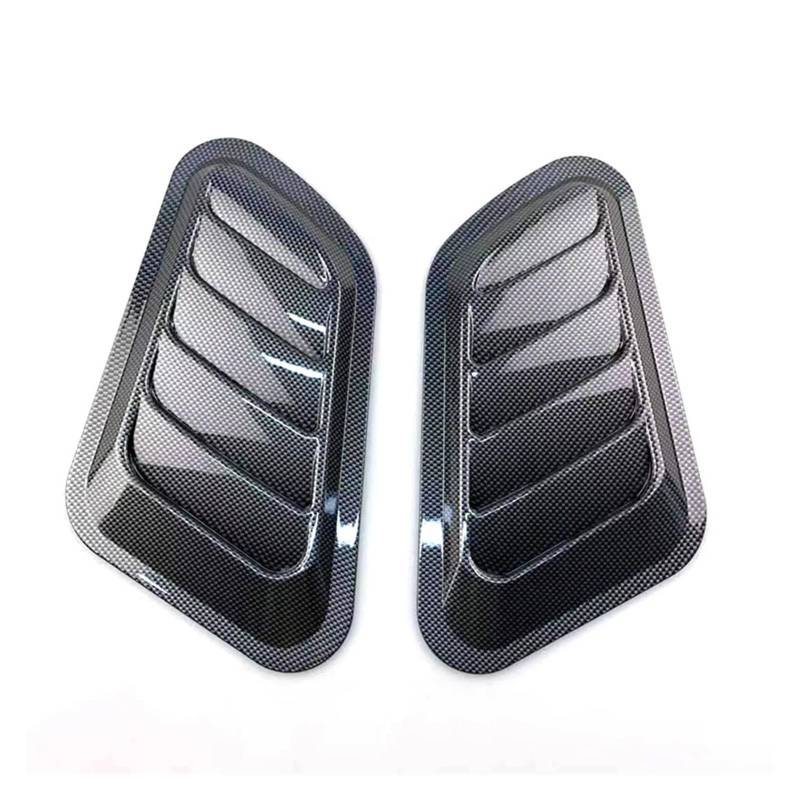 ZZLOWJSN Auto Zelle Air Flow Intake Hood Scoop Bonnet Vent Abdeckung Aufkleber Dekoration Styling(Carbon Fiber Look) von ZZLOWJSN