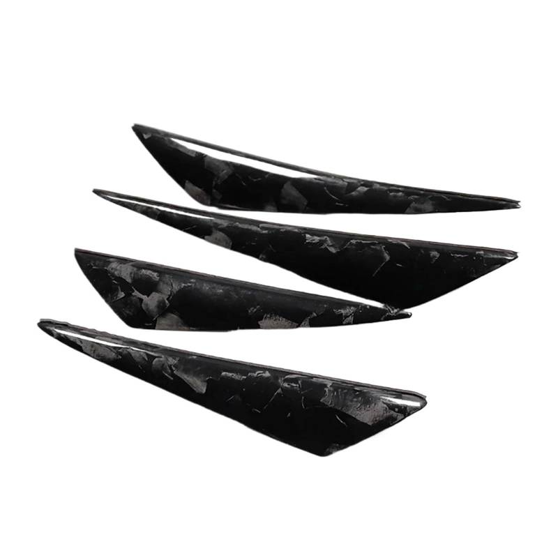 ZZLOWJSN Frontstoßstange Seitenflosse Canards Spoiler Aufkleber Verkleidung Kompatibel for Audi A1 A2 A3 S3 A4 A5 A6 A7 A8 TT RS3 RS4 RS Q2 Q3 Q5 Q7(Black) von ZZLOWJSN