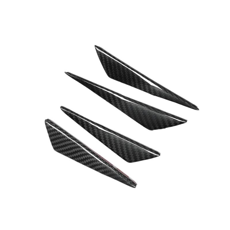 ZZLOWJSN Frontstoßstange Seitenflosse Canards Spoiler Aufkleber Verkleidung Kompatibel for Audi A1 A2 A3 S3 A4 A5 A6 A7 A8 TT RS3 RS4 RS Q2 Q3 Q5 Q7(Carbon Fiber) von ZZLOWJSN