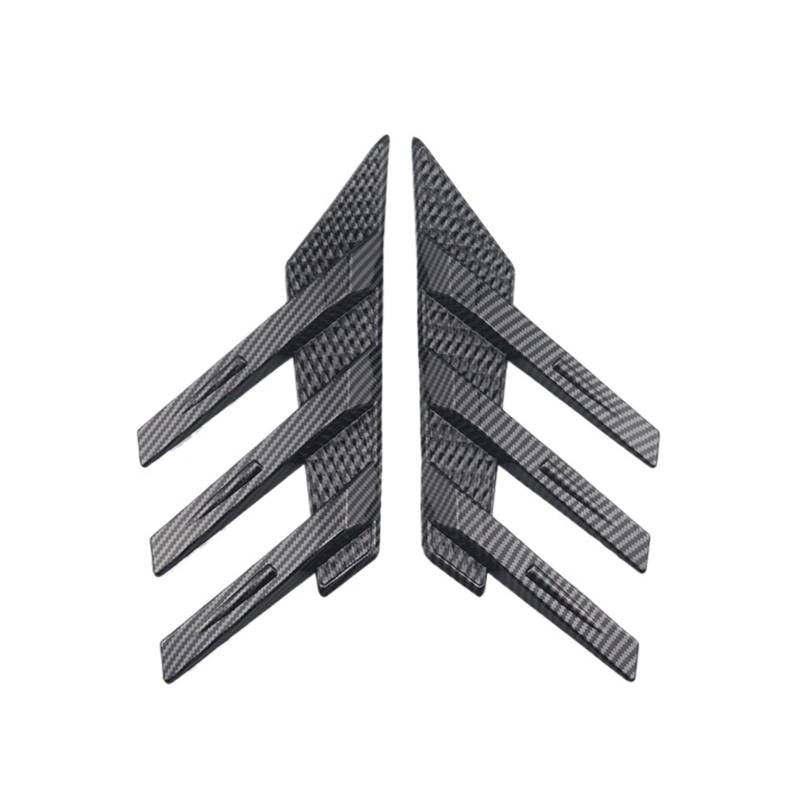 ZZLOWJSN Heckscheibe Seitenspoiler Splitter Dreieck Jalousie Dekorative Flügel Kotflügel Air Vent Modifikation(Carbon Fiber) von ZZLOWJSN