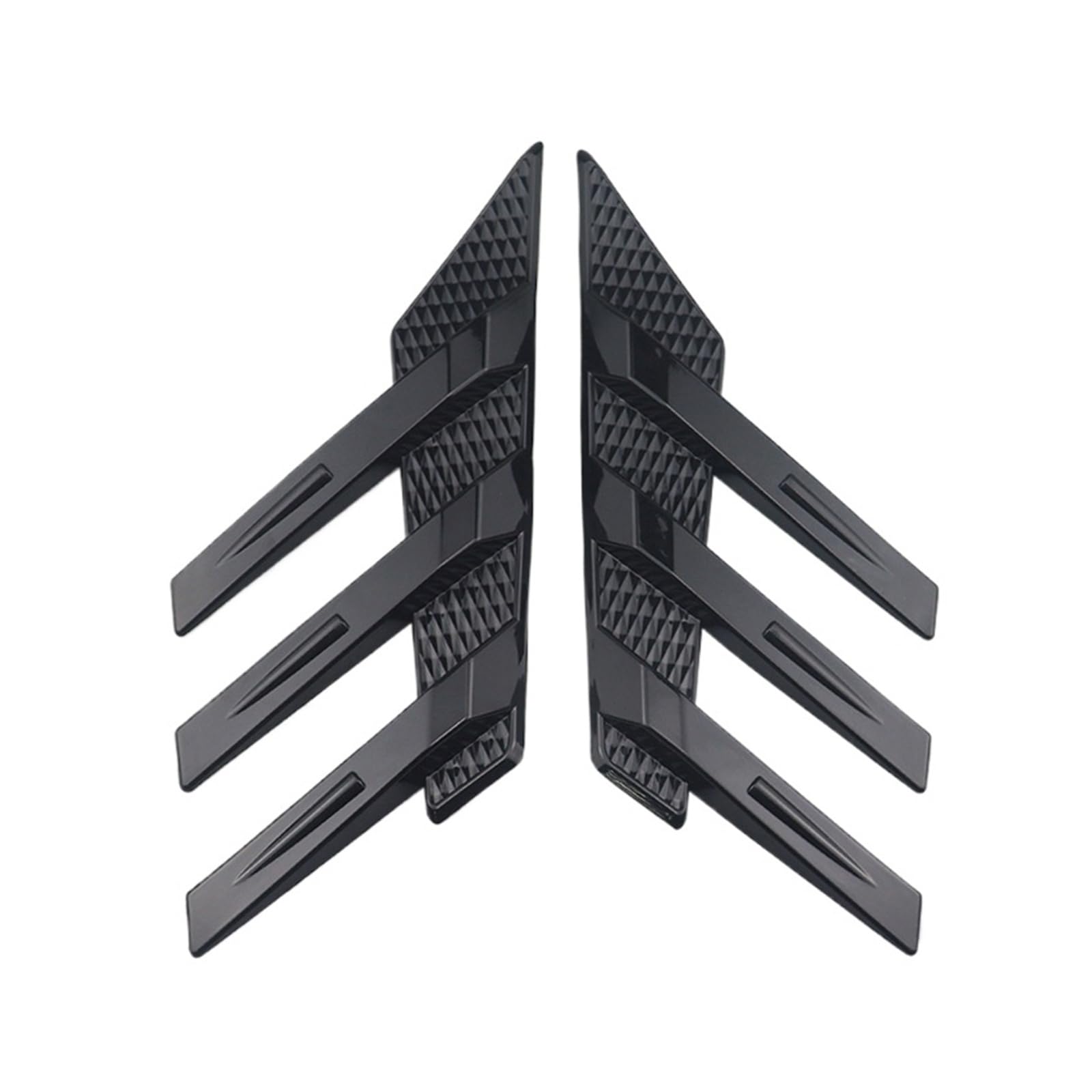 ZZLOWJSN Heckscheibe Seitenspoiler Splitter Dreieck Jalousie Dekorative Flügel Kotflügel Air Vent Modifikation(Carbon Fiber Look) von ZZLOWJSN