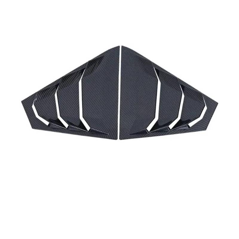 ZZLOWJSN Hinten Seite Fenster Lamellen Air Vent Scoop Shades Abdeckung Jalousien Kompatibel for Nissan Altima Außen 2019-2024 Zubehör(Carbon Fiber) von ZZLOWJSN