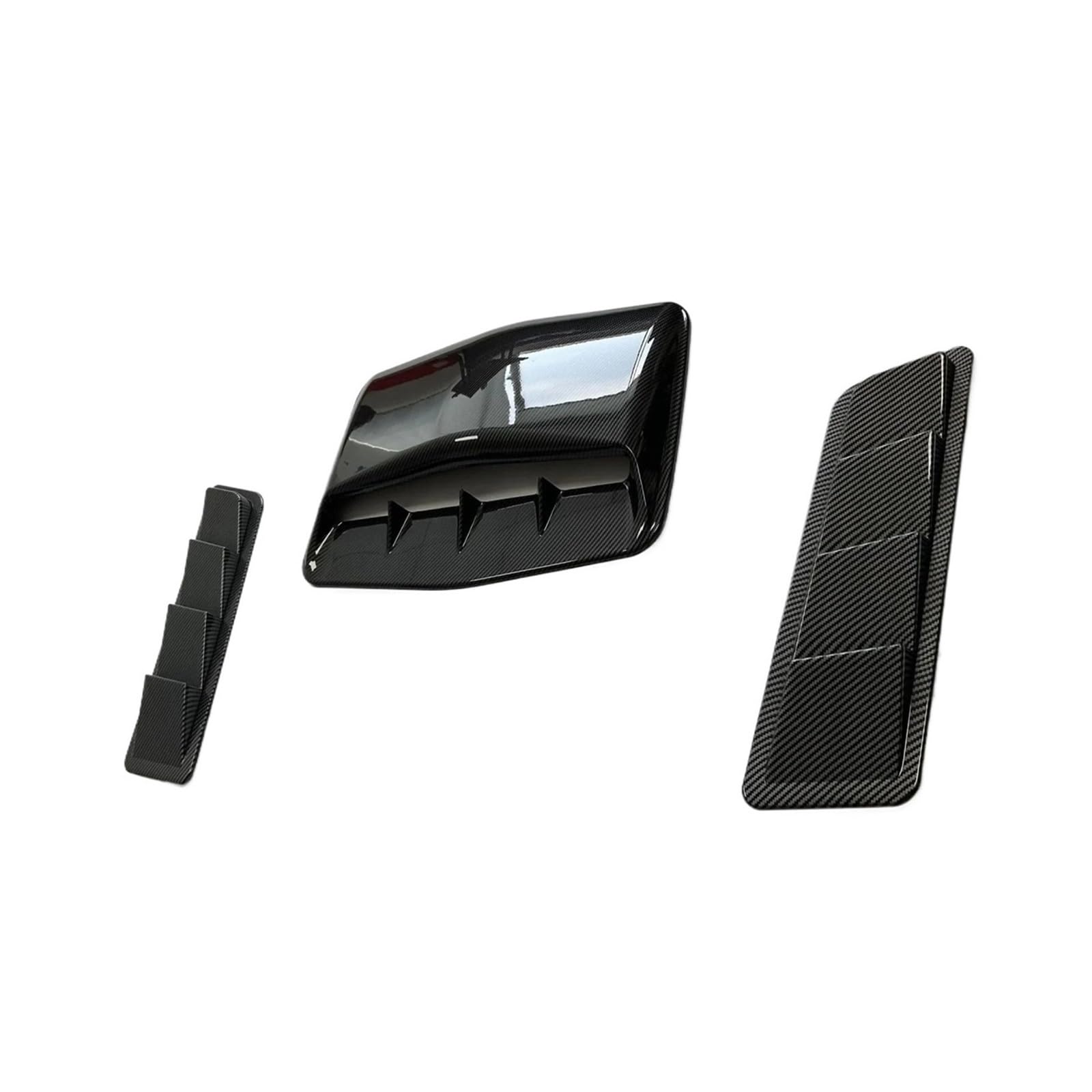 ZZLOWJSN LKW-Entlüftungsabdeckung, Hauben-Seitenlüftungsabdeckung, Autozubehör(Carbon-3PCS) von ZZLOWJSN