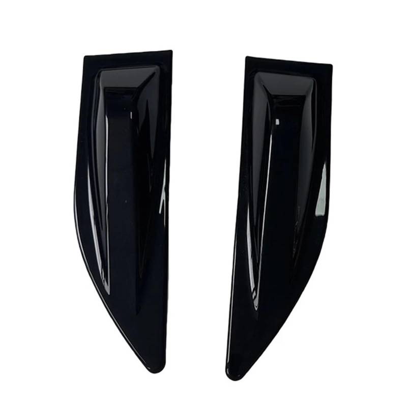 ZZLOWJSN Lufteinlass Hood Scoop Bonnet Glossy Vent Cover Seitenkotflügel Aufkleber Auto Dekoration Styling 1 Paar(Glossy Black) von ZZLOWJSN