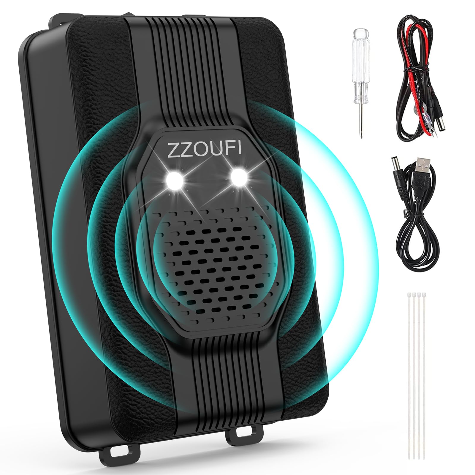 ZZOUFI Marderschreck Auto, Marderschutz für Dachboden Haus Garten, Marderabwehr mit Ultraschall Blitzlicht, Anti Marder Vertreiben, Flexible Stromversorgung - 12V Autobatterie, AA-Batterie oder USB ZZOUFI Marderschreck Auto, Marderschutz für Dachboden Haus Garten, Marderabwehr mit Ultraschall Blitzlicht, Anti Marder Vertreiben, Flexible Stromversorgung - 12V Autobatterie, AA-Batterie oder USB von ZZOUFI