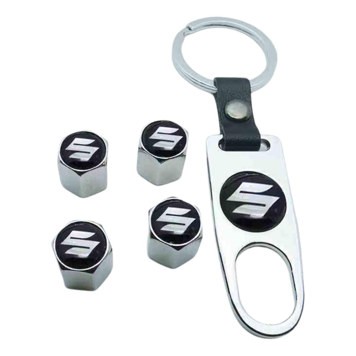 Auto Ventilkappen für Suzuki Swift Vitara Splash Samurai,Metall Ventilkappen Auto mit Kennzeichnung Reifenventil Caps Staubschutz Kappen Dekoration Zubehör,D Auto Ventilkappen für Suzuki Swift Vitara Splash Samurai,Metall Ventilkappen Auto mit Kennzeichnung Reifenventil Caps Staubschutz Kappen Dekoration Zubehör,D von ZZRSXZSR