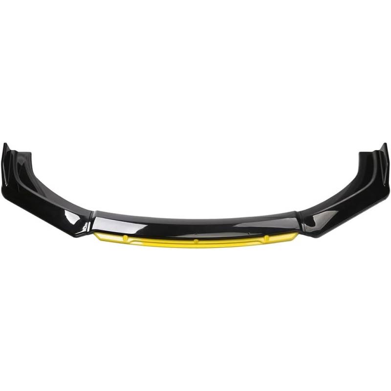 ZZRSXZSR Auto Frontschürze Spoiler Klinge Diffusor Lip Splitter Platte Für VW Caddy 2010-2015,Spoiler Frontspoiler Lippe Front Stoßstange Lip Body Kit,F-Black Yellow von ZZRSXZSR