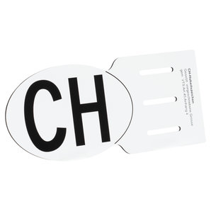CH-Schild für Kennzeichenhalter 17,5 x 11,5 cm ZZZ-kein Hersteller von ZZZ-kein Hersteller
