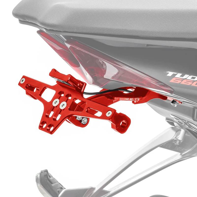 Kennzeichenhalter für MV Agusta Brutale 800/ RR / 675 NH2 rot von Zaddox