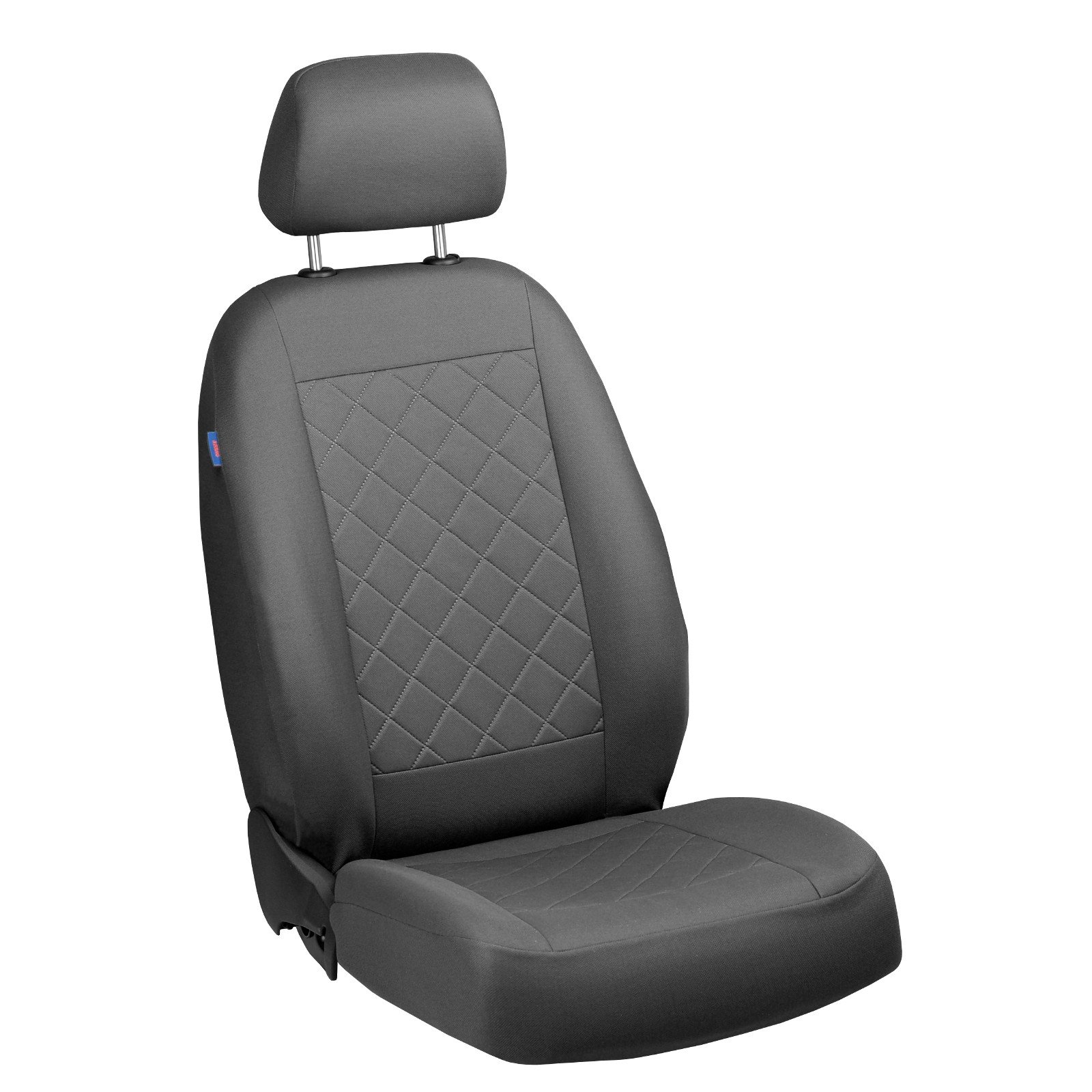 Zakschneider COLT Fahrer Sitzbezug - Farbe Premium Grau gepresstes Karomuster von Zakschneider