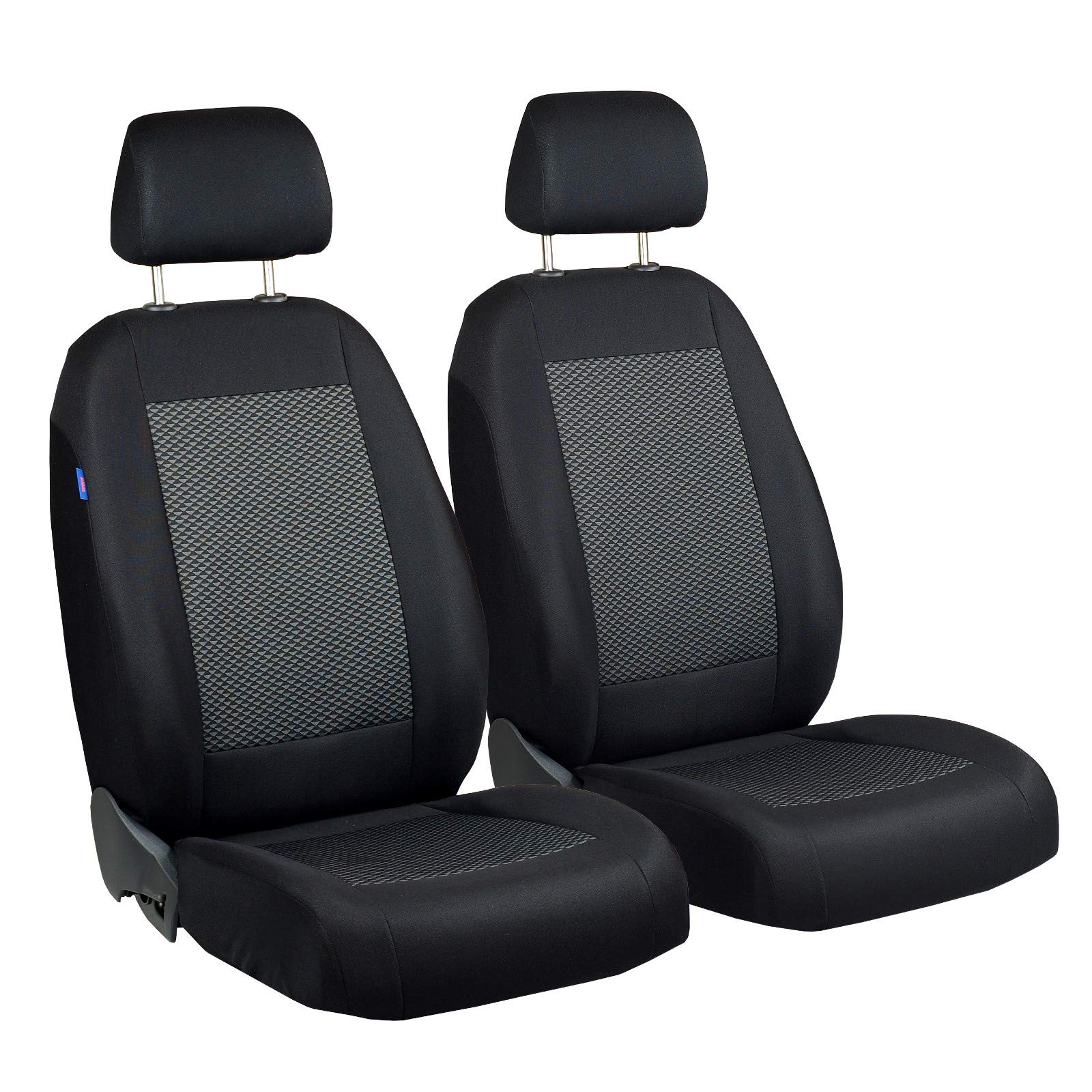 Zakschneider CX5 CX-5 Vorne Sitzbezüge - für Fahrer und Beifahrer - Farbe Premium Schwarz-graue Dreiecke von Zakschneider