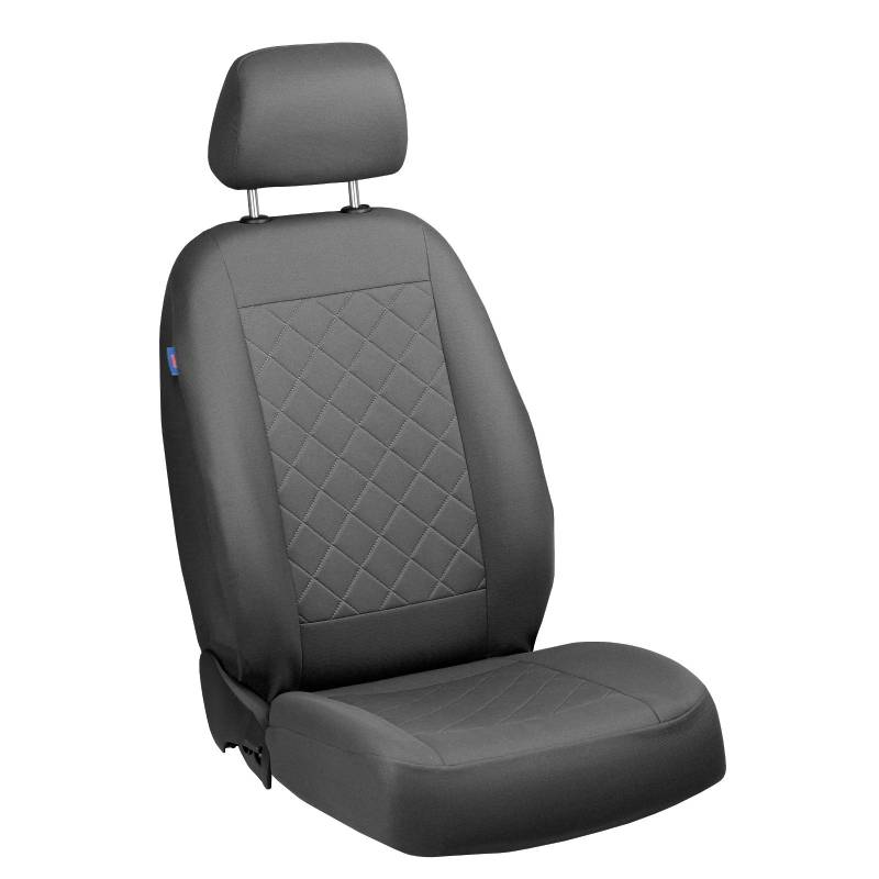 Zakschneider Focus Fahrer Sitzbezug - Farbe Premium Grau gepresstes Karomuster von Zakschneider