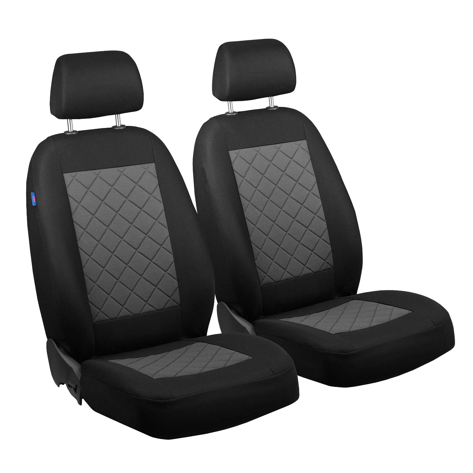 Zakschneider ROOMSTER Vorne Sitzbezüge - für Fahrer und Beifahrer - Farbe Premium Schwarz-grau von Zakschneider