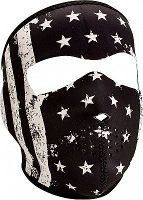 Zan Headgear Flag, Gesichtsmaske - Schwarz/Weiß - Einheitsgröße von Zan Headgear