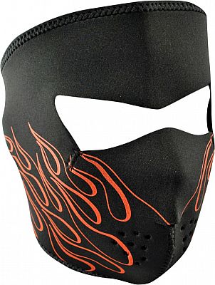 Zan Headgear Flame, Gesichtsmaske - Schwarz/Orange - Einheitsgröße von Zan Headgear