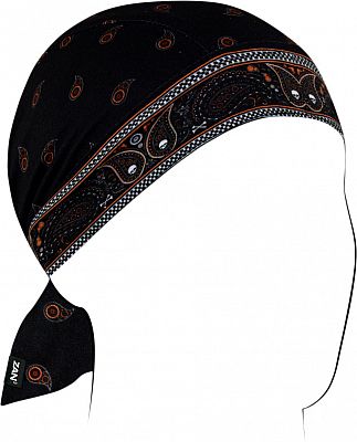 Zan Headgear Flydanna SportFlex Classic, Kopftuch - Schwarz/Orange/Weiß - Einheitsgröße von Zan Headgear