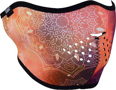 Zan Headgear Neopren Starry Mandala, Halbmaske - Violett/Orange/Weiß - Einheitsgröße von Zan Headgear