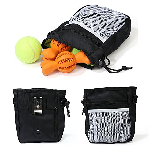 zantec Hunde Leckerli Futter Tasche mit verstellbarem Gürtel Pet Training Bag Taille integrierte Poop Bag Spender von Zantec