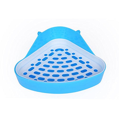 zantecportable Pet Kaninchen Triangle WC-Schüssel Urinal Tablett Pee Training WC für Hamster Gerbil Bunny Chinchilla von Zantec