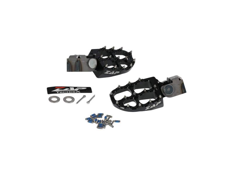 ZAP Set: ZAP E-Peg Fußrasten Schwarz, mit Montagematerial von ZAP