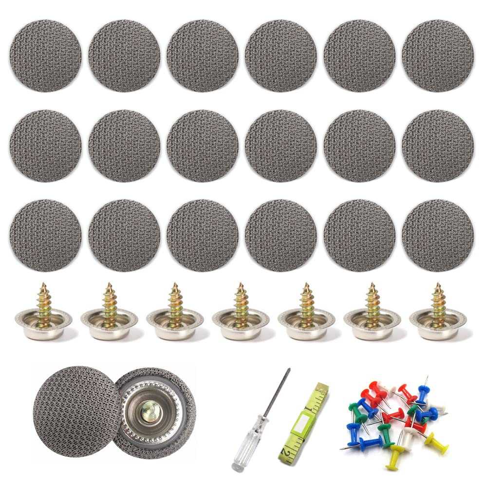Zasvec Auto Dachhimmel Reparatur Set 70 Stücke Kfz-Reparaturnieten Auto Dachhimmel Reparatur Knopf Auto Dach Nieten Grau mit Bunte Stecknadeln, Schraubendreher, Maßband, Generic Zasvec Auto Dachhimmel Reparatur Set 70 Stücke Kfz-Reparaturnieten Auto Dachhimmel Reparatur Knopf Auto Dach Nieten Grau mit Bunte Stecknadeln, Schraubendreher, Maßband, Generic von Zasvec