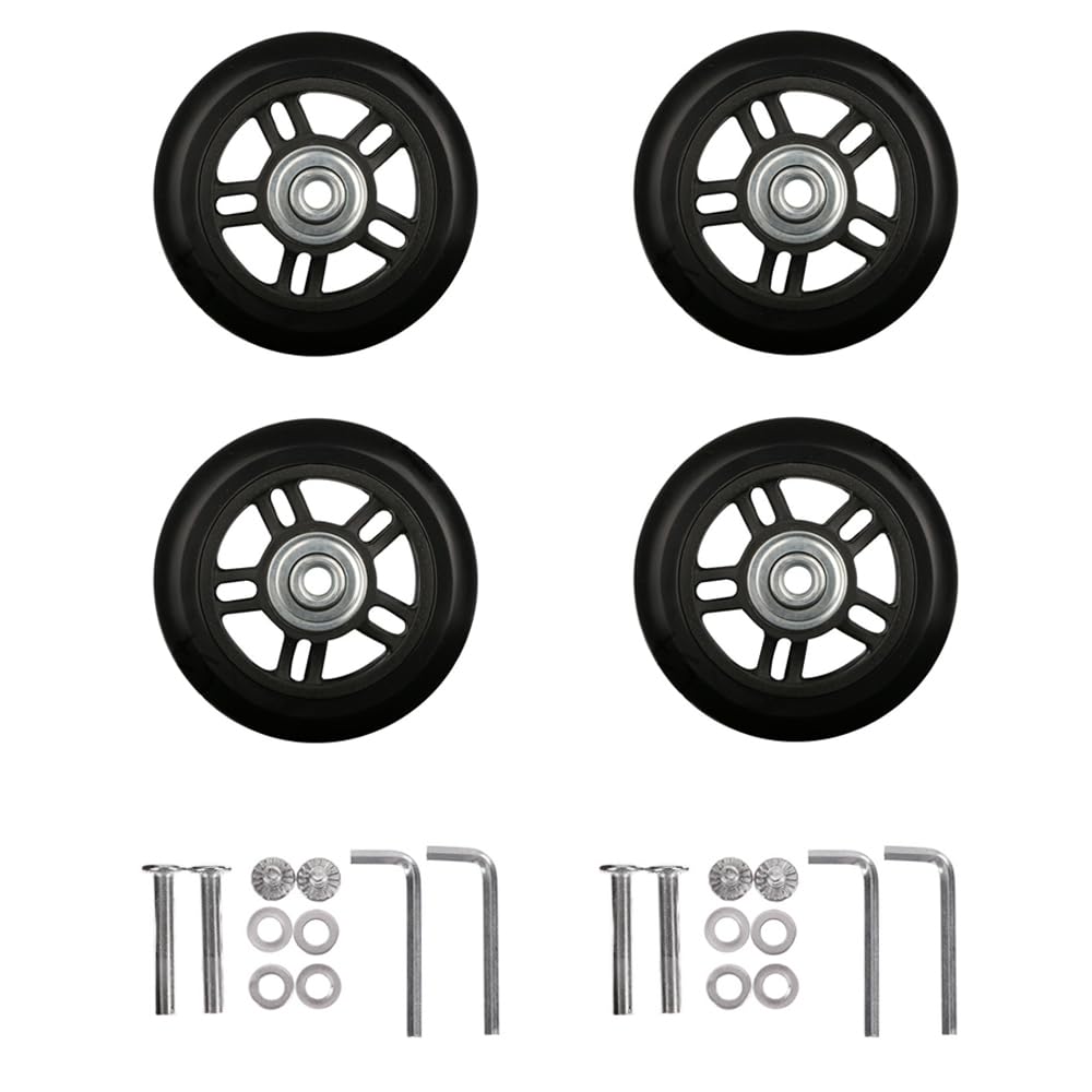 Zasvec Gepäck-Koffer Ersatz Wheels 4 Stück Kofferrollen Ersatzrollen Gummi-Lenkrollen Ersatz Rollen für Koffer Gepäckkoffer Räder Rollen Koffer Ersatz Gepäck Ersatzräder Trolley Ersatzrollen Zasvec Gepäck-Koffer Ersatz Wheels 4 Stück Kofferrollen Ersatzrollen Gummi-Lenkrollen Ersatz Rollen für Koffer Gepäckkoffer Räder Rollen Koffer Ersatz Gepäck Ersatzräder Trolley Ersatzrollen von Zasvec