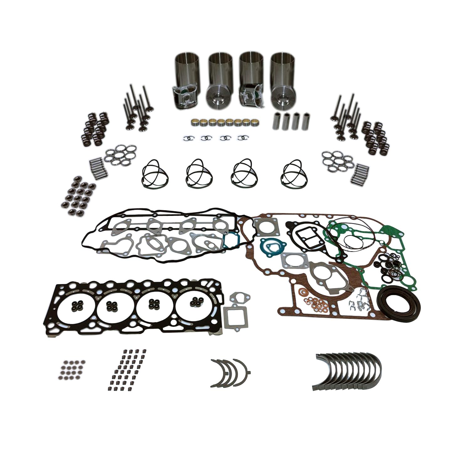Zeenparts Überholung Rebuild Kit Kompatibel mit Kubota Traktor M6060 M7060 7060H Motor V3307 V3307-DI V3307-DI-T V3307-CR-T V3307-DI-TE3 Zeenparts Überholung Rebuild Kit Kompatibel mit Kubota Traktor M6060 M7060 7060H Motor V3307 V3307-DI V3307-DI-T V3307-CR-T V3307-DI-TE3 von Zeenparts