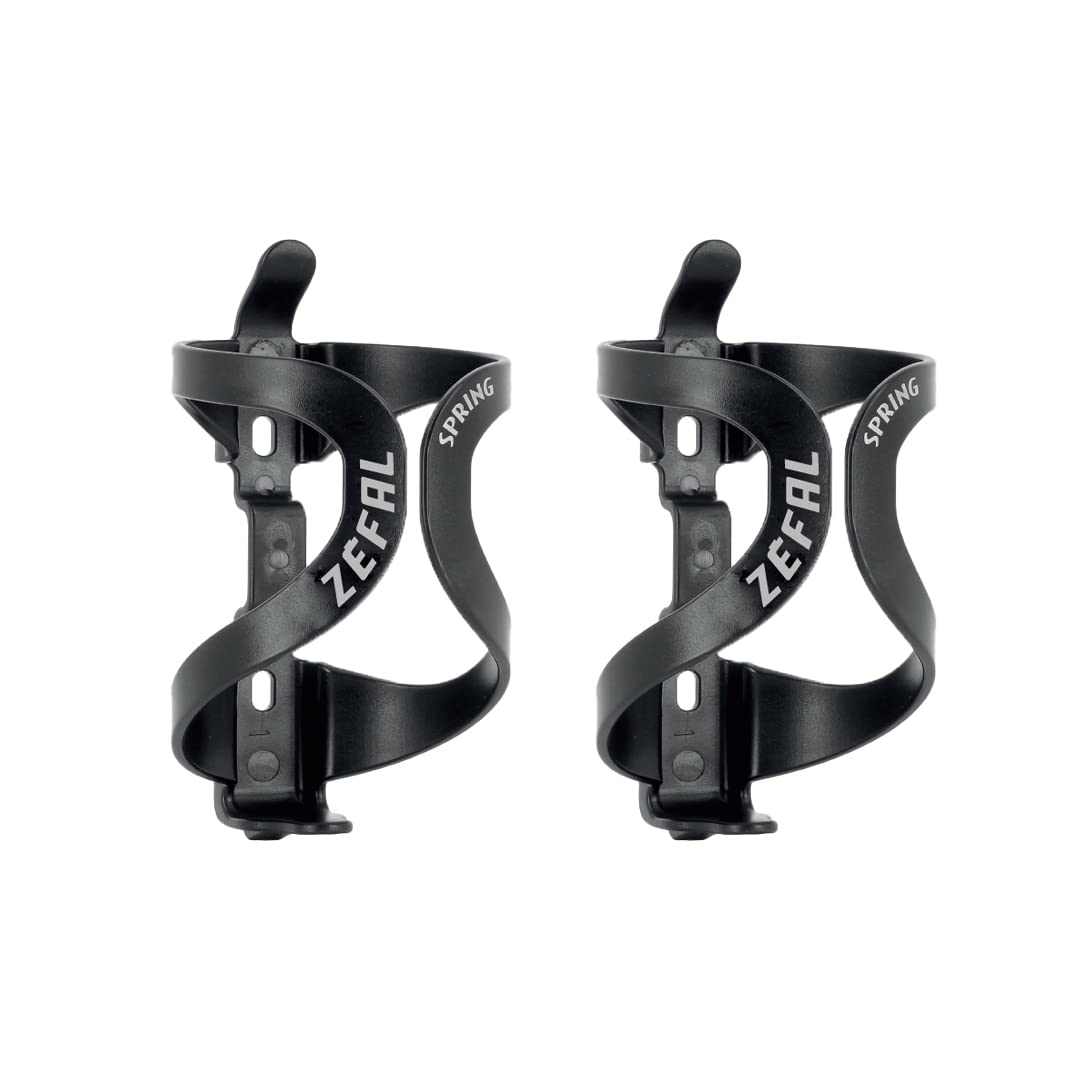 ZEFAL Pack Spring Schwarz - Doppelpack Flaschenhalter für Ihren Rahmen - Leichter und haltbarer Fahrrad-Flaschenhalter für Rennrad und Mountainbike - Schwarz ZEFAL Pack Spring Schwarz - Doppelpack Flaschenhalter für Ihren Rahmen - Leichter und haltbarer Fahrrad-Flaschenhalter für Rennrad und Mountainbike - Schwarz von ZEFAL