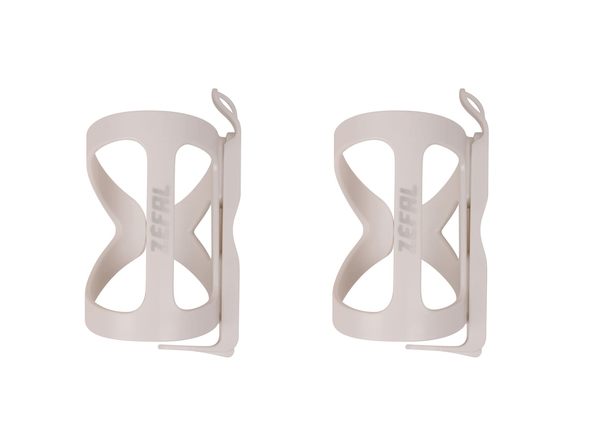 ZEFAL Pack Wiiz Trinkflaschenhalter - Doppelpack seitlich einführbarer, weicher Fahrradflaschenhalter - Weiß von Zéfal