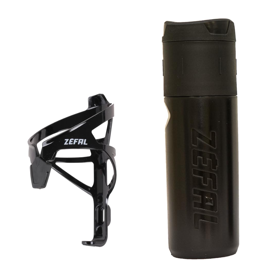 ZEFAL Kit Z Box L und Pulse A2 Schwarz Werkzeugflasche Fahrrad- Fahrrad-Trinkflaschenhalter und Werkzeugbox - wasserdicht und strapazierfähig von Zéfal
