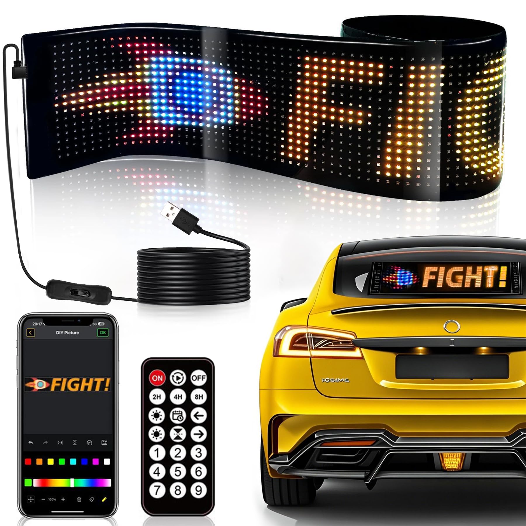 Devil Eyes Light for Cars Led Augen für LKW,Teufelsaugen Lichter für Autos,Programmierbares Flex-Auto-LED-Display für Auto, LKW, Geschäft, DIY Dynamische LED Werbung Devil Eyes Light for Cars Led Augen für LKW,Teufelsaugen Lichter für Autos,Programmierbares Flex-Auto-LED-Display für Auto, LKW, Geschäft, DIY Dynamische LED Werbung von ZeiLaBang Kakadi