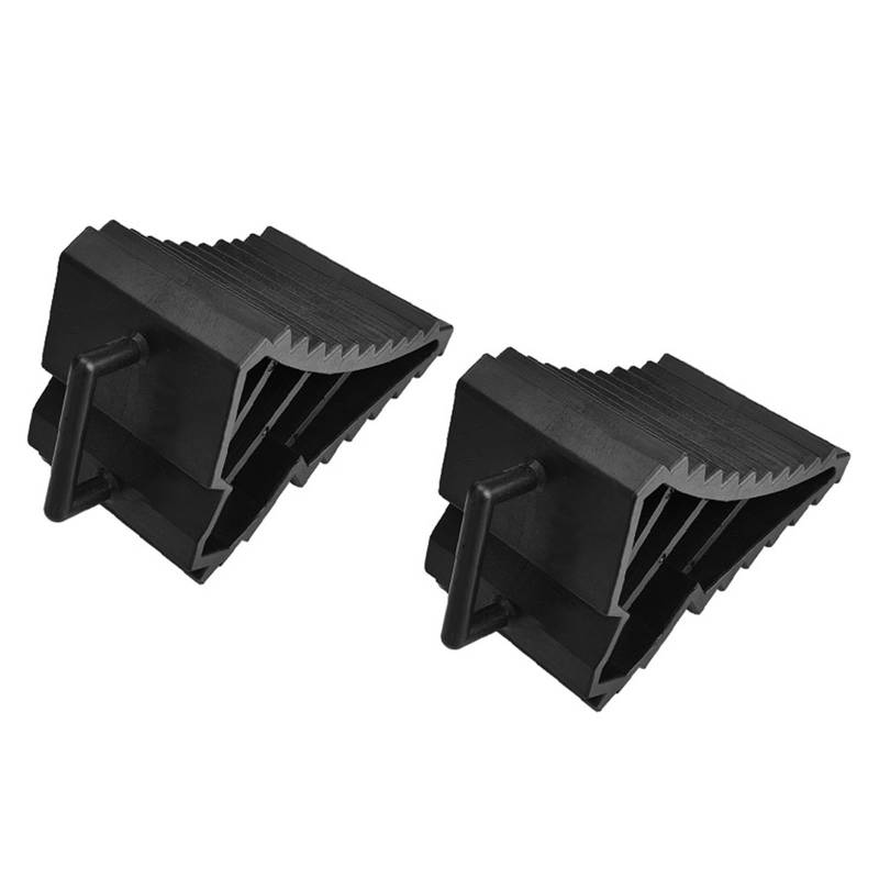 Zeiwohndc Solide robuste Gummi-Radkeile 2 Packungen Radstopper für Auto, Reise, Anhänger, Wohnmobile und LKW, 20,3 x 10,2 x 10,2 cm, Unterlegkeile für Wohnmobile, Anhänger, LKW, Auto von Zeiwohndc
