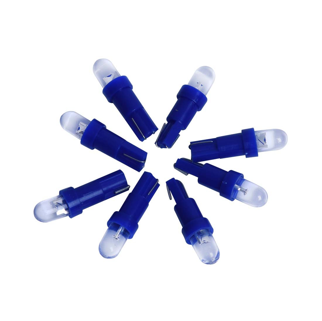 Zelausica LED-Leuchtmittel, T5, 12 V, für Armaturenbrett, Blau, 10 Stück von Zelausica