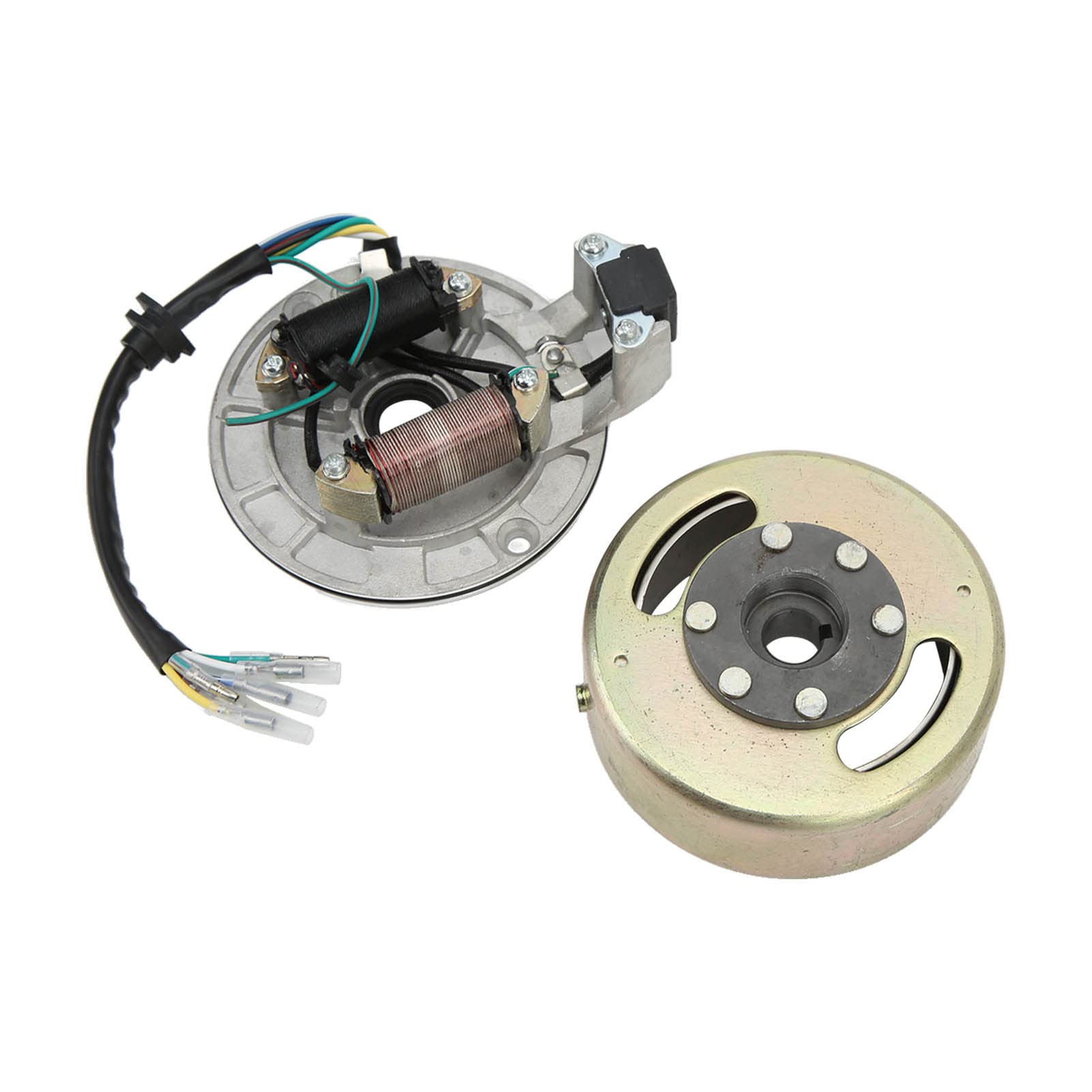 Zenithaur Magneto Stator Schwungrad -Rotor -Kit, Kupfermotorteile für 125 140 Kick -Start -ATV -Boxenbike Zenithaur Magneto Stator Schwungrad -Rotor -Kit, Kupfermotorteile für 125 140 Kick -Start -ATV -Boxenbike von ZenithAur