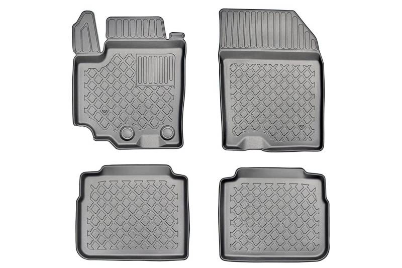 ZentimeX TPE-Gummifußmatten für Suzuki SX-4 II S-Cross SUV/5 (09.2013-2019), Fahrzeugspezifische Passform, Frontlinks, Thermoplastisches Elastomer (TPE) von Homry